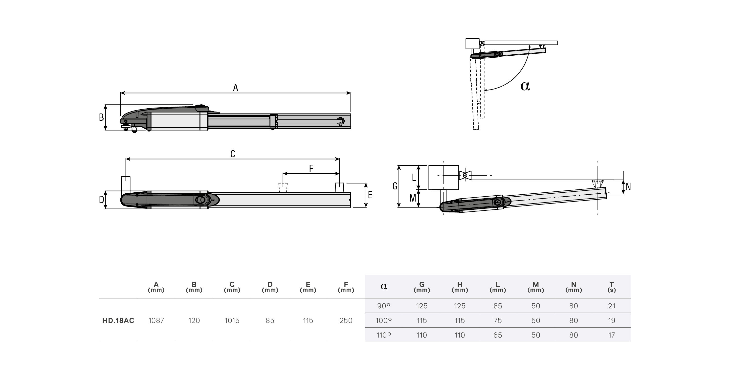 Dibujo técnico HD.18AC