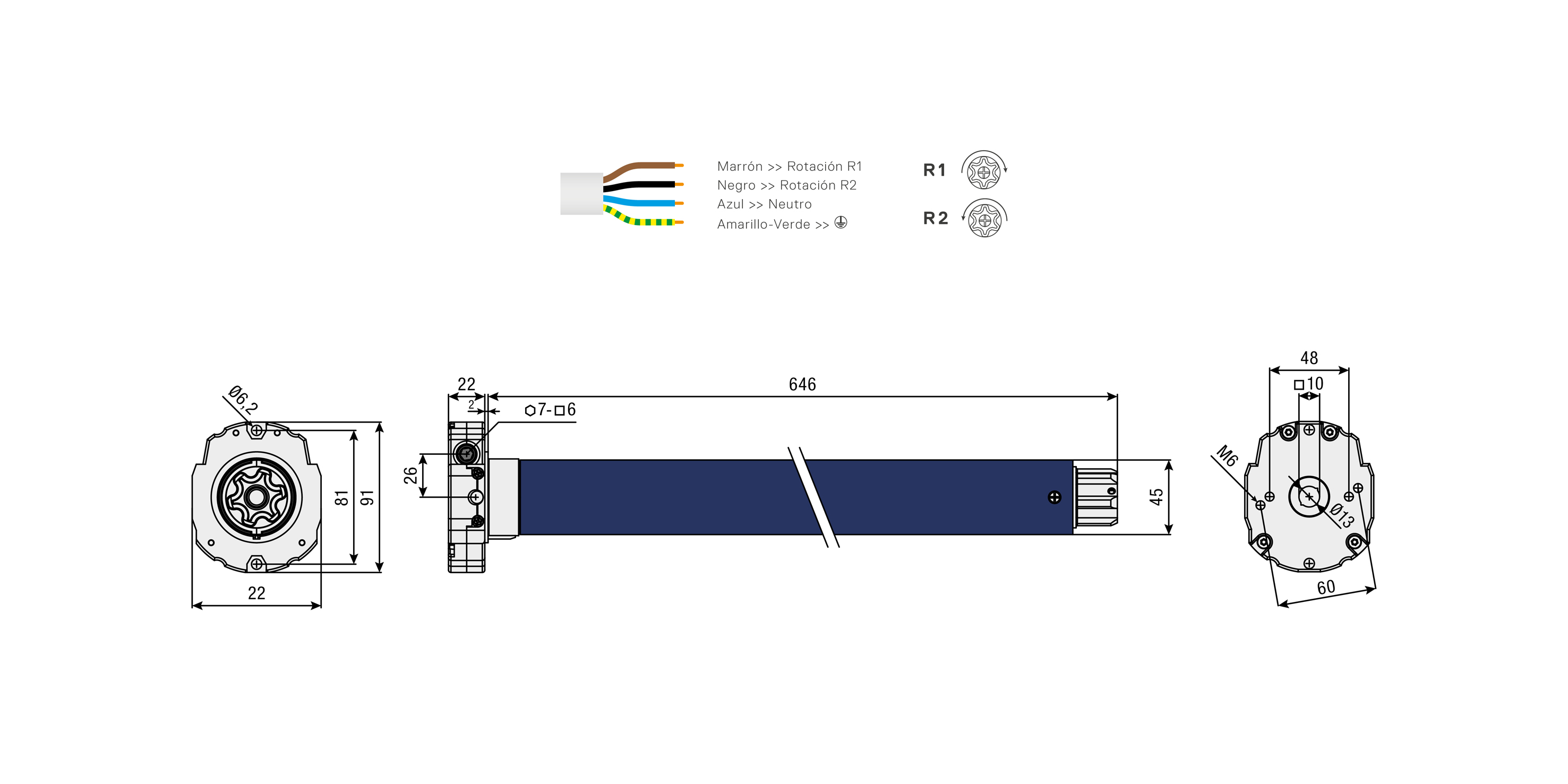 Dibujo técnico RO.50M 32/17