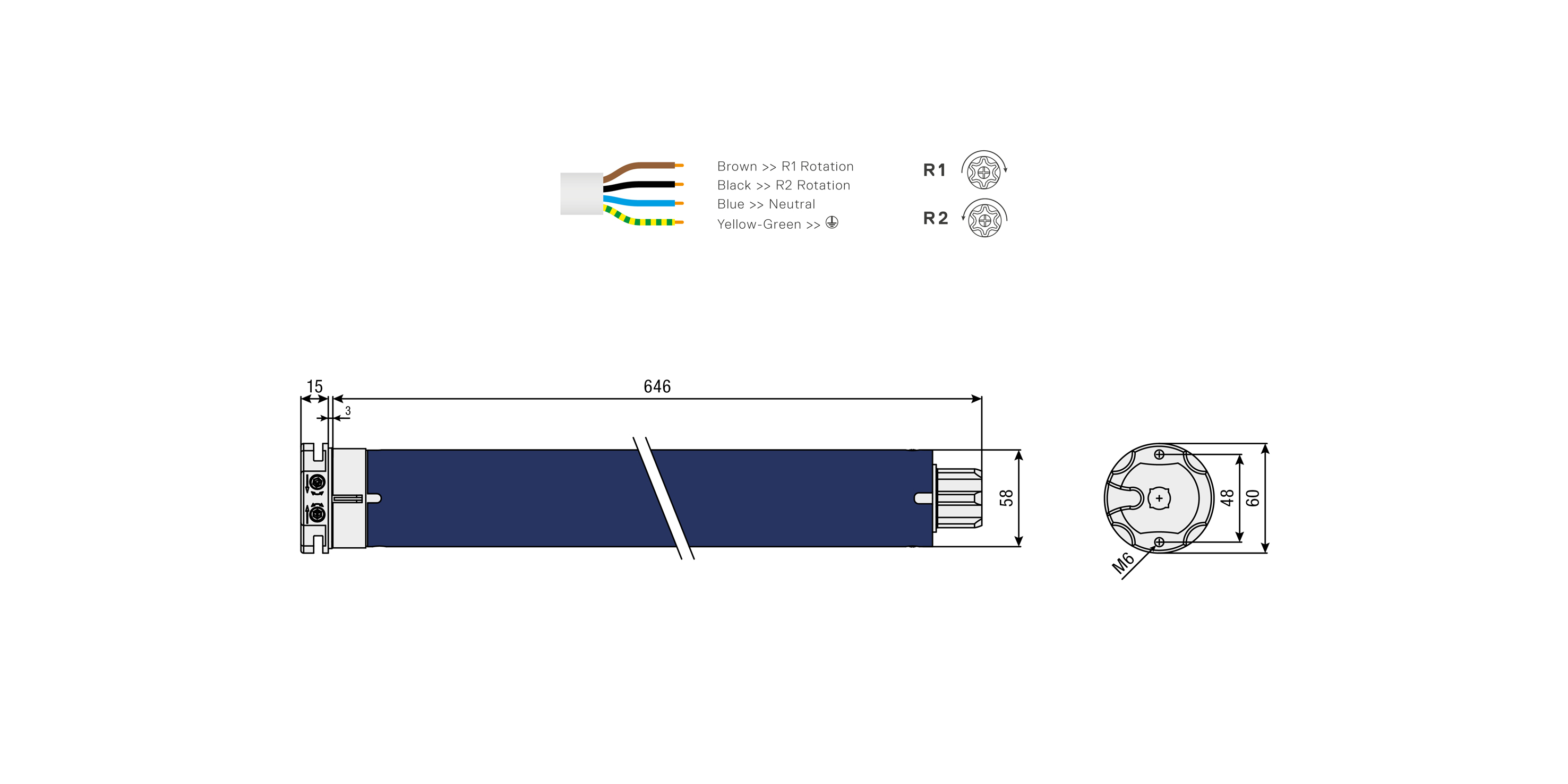 Technical drawing RO.60 120/11