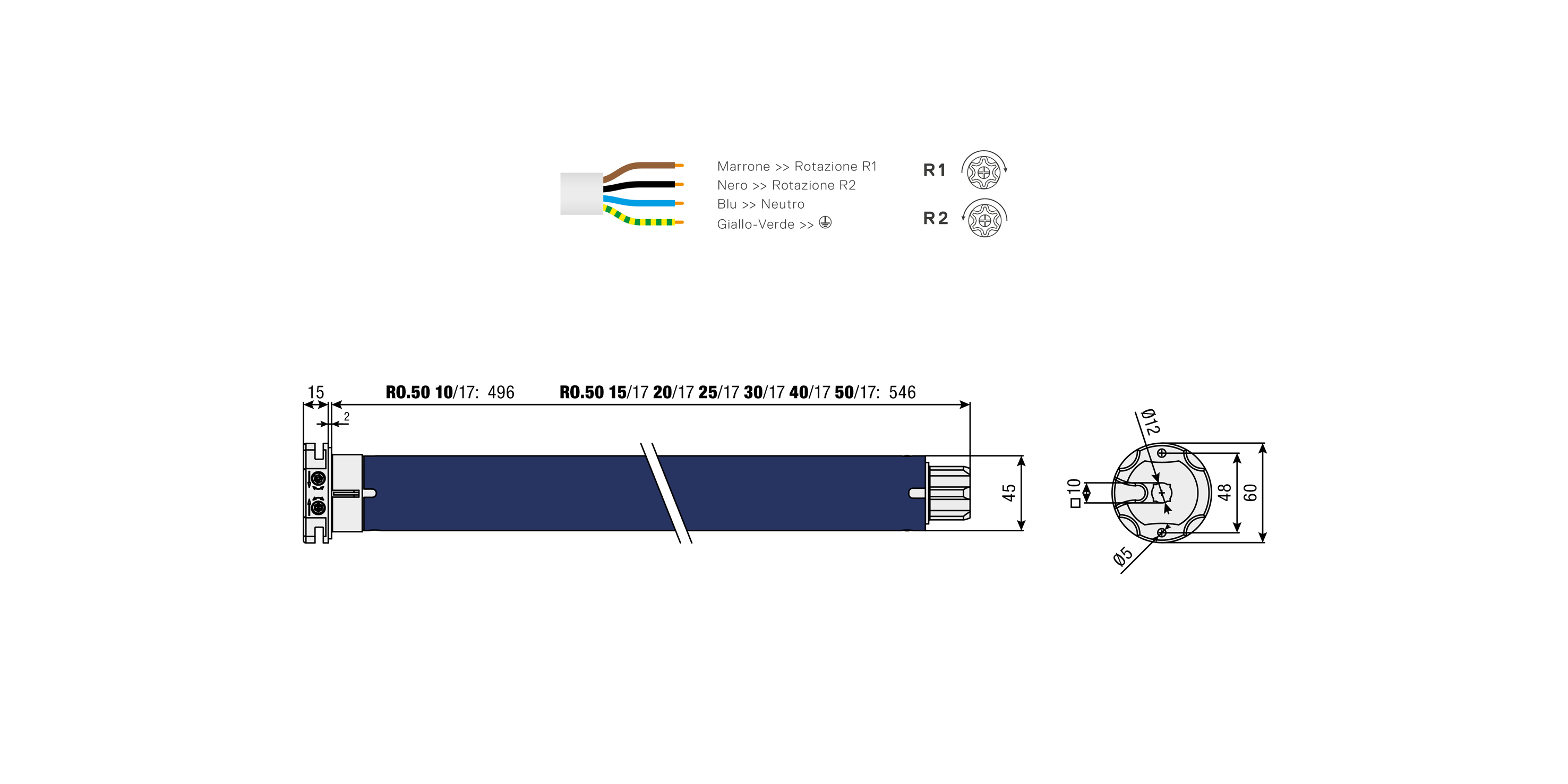 Schema tecnico RO.50 30/17